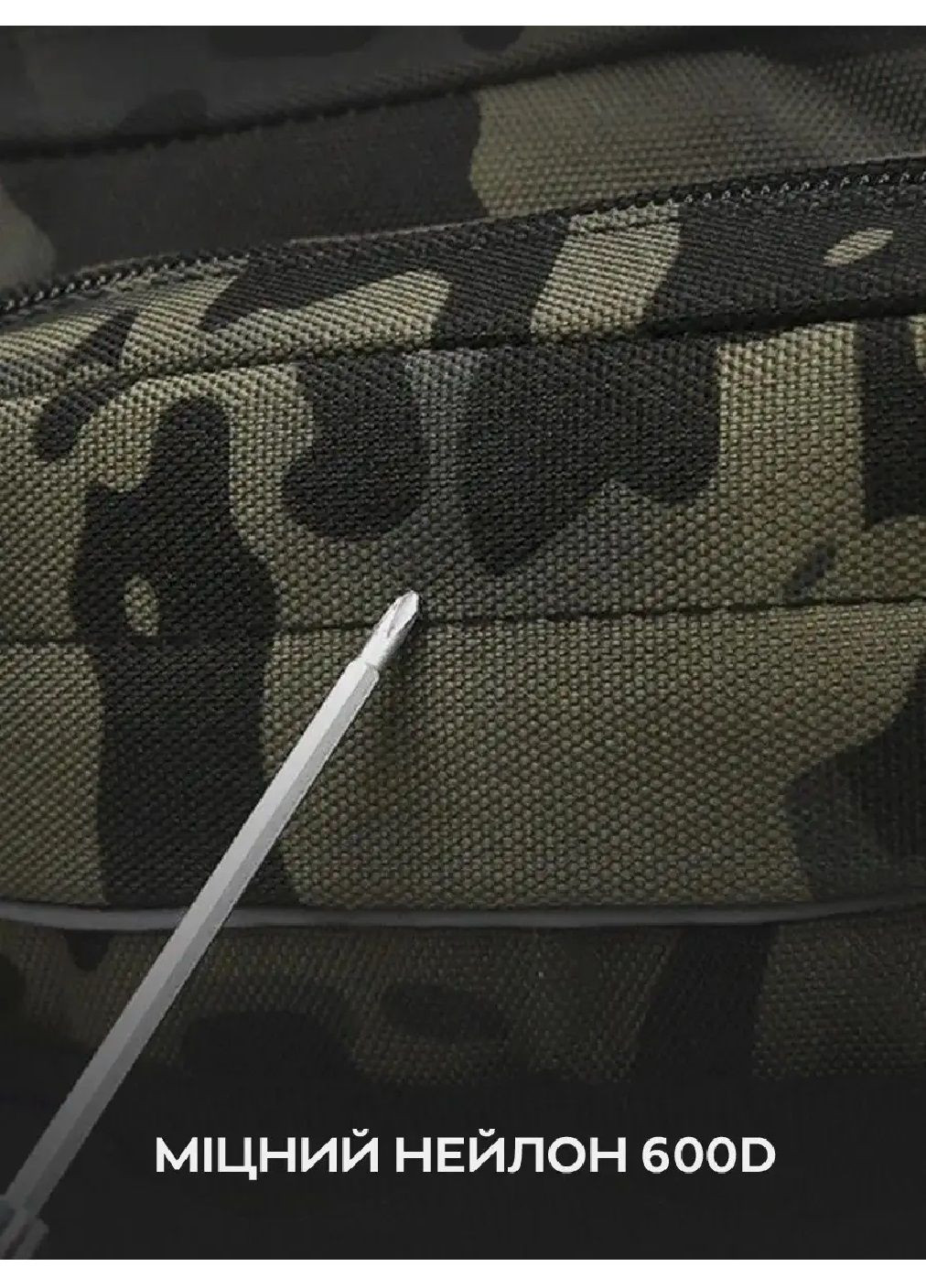 Сумка рибальська спінінгова для зберігання перенесення рибальського приладдя 40х21х13 см (478378-Prob) Зелений камуфляж Unbranded (304681302)