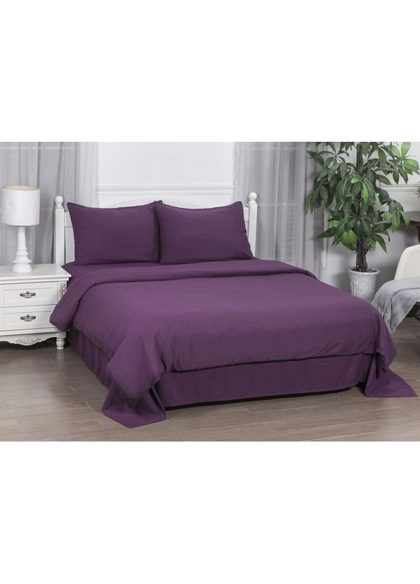 Комплект постільної білизни Сімейний 150х200 см Delicacy Plum Soho (370607058)