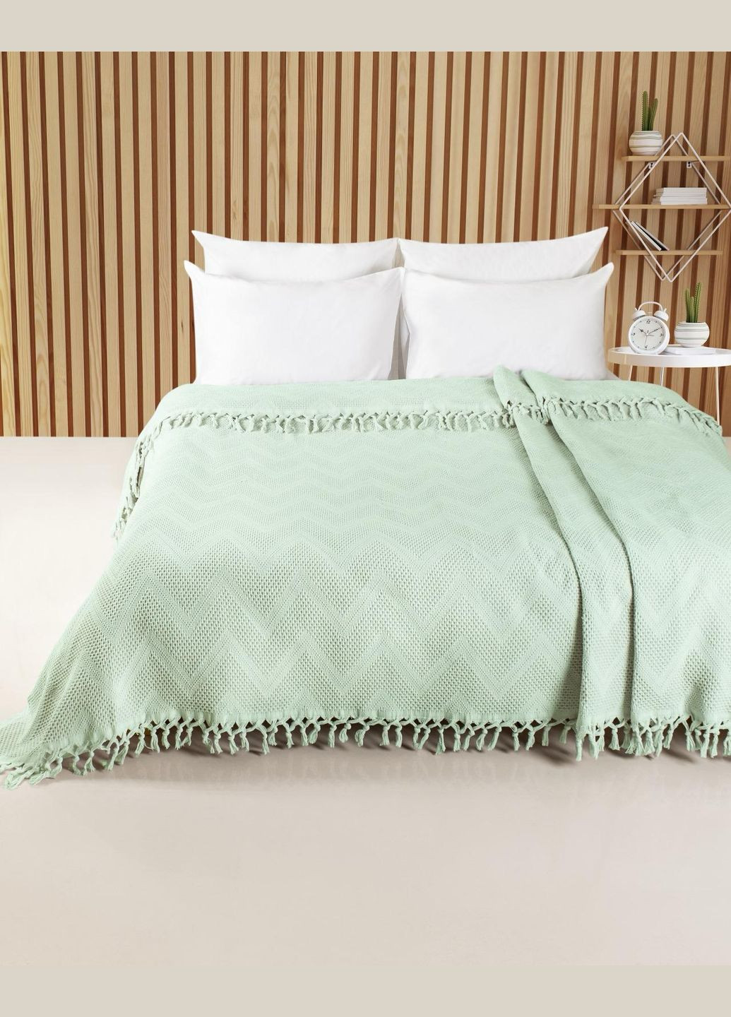 Жаккардовое покрывало Zick 180х220 см Saheser (323223565)