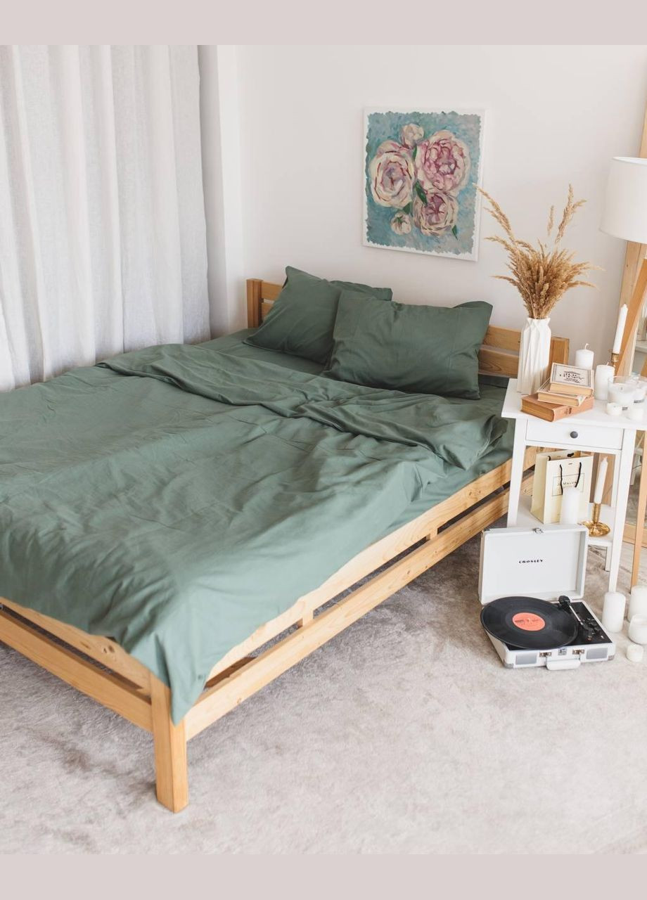 Комплект постельного белья из хлопка Евро 200х220 наволочка 70х70 2шт (П4К-al-var-bavovna-008-03) No Brand (316230826)