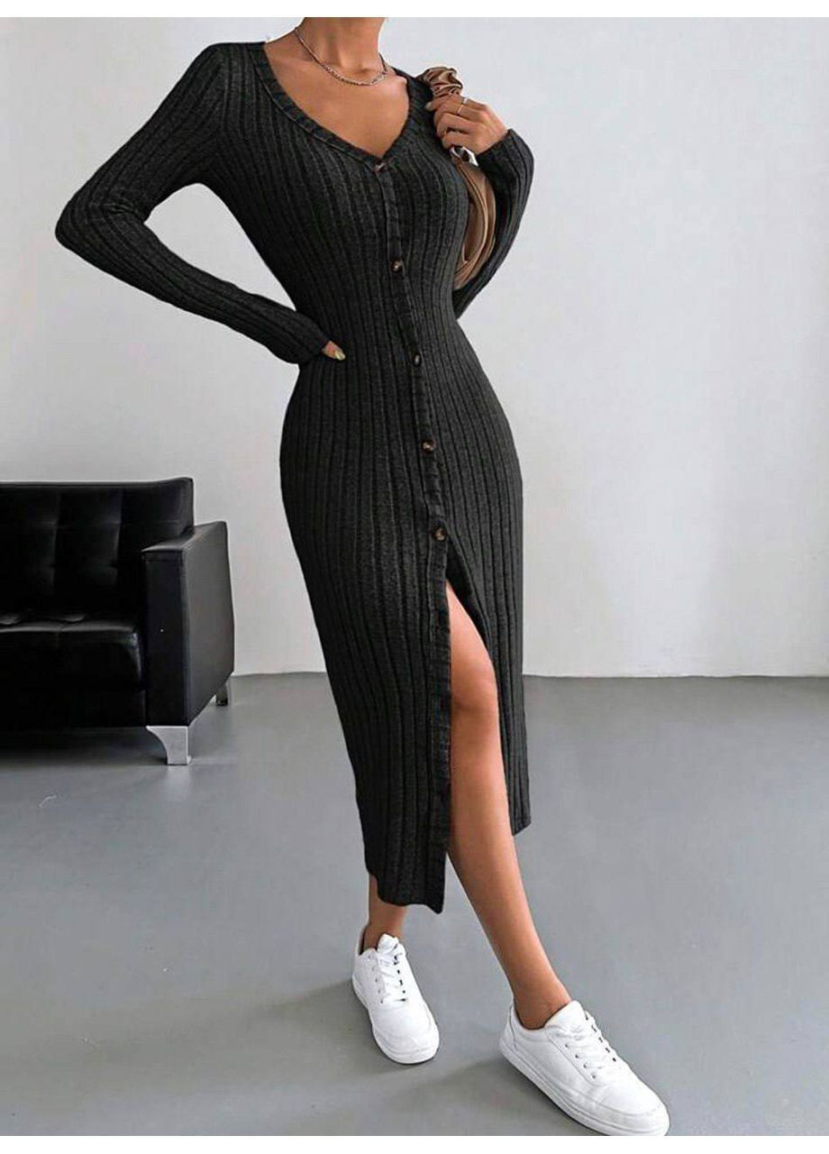 Чорна сукня зі смужками Luna