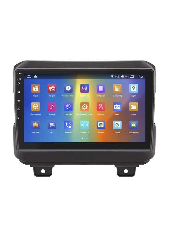 Штатна магнітола для Jeep Wrangler IV (JL) 2017-н.в. екран 9" 2/32Gb CarPlay 4G Wi-Fi GPS Prime Джи 5 шт. Lesko (336202827)