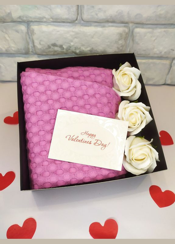 Подарунок для жінки SPA подарунковий набір День закоханих тюрбан рушник для волосся, мильні квіти троянди (5743-2228) No Brand (322301200)