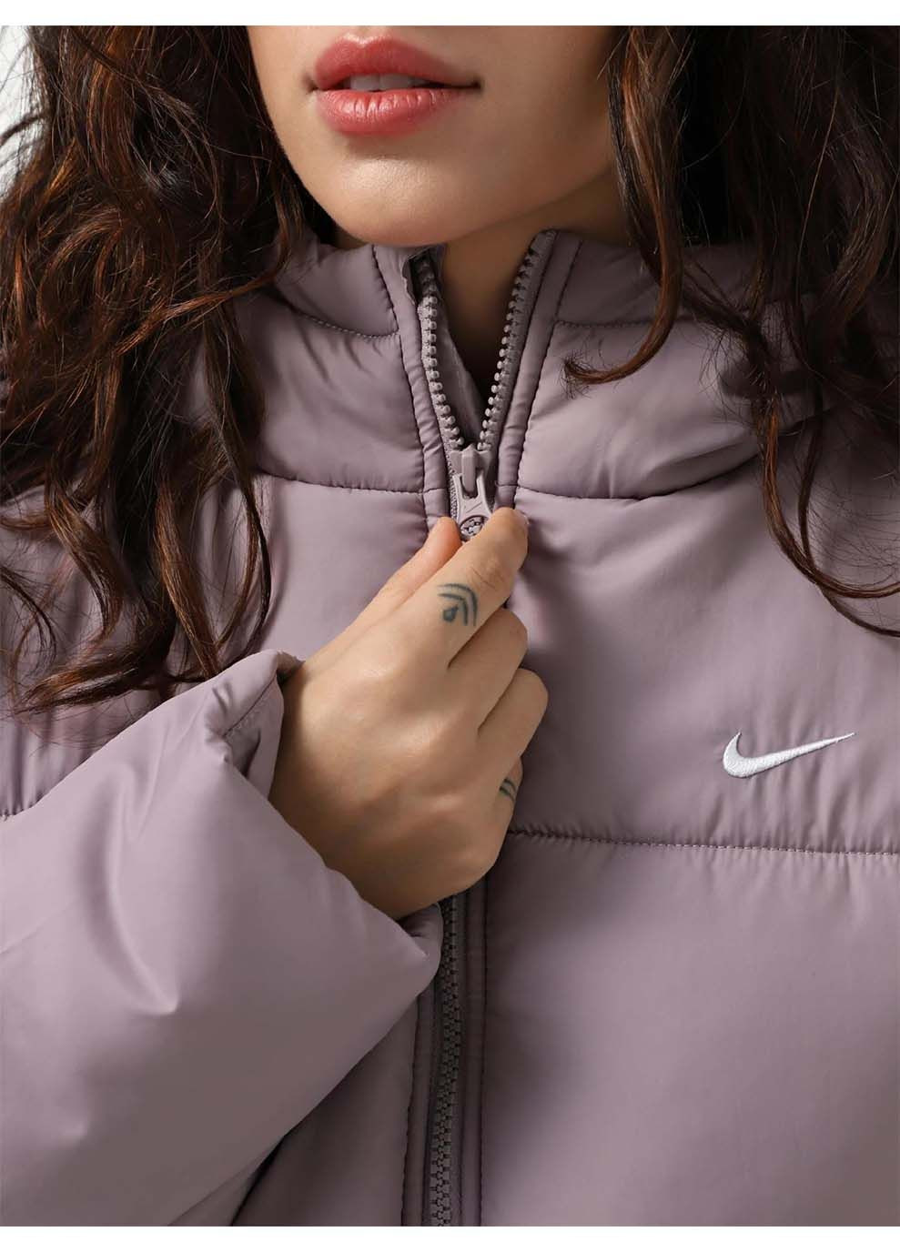 Розовая демисезонная женская куртка w nsw tf synfl nk clsc pfr розовый Nike