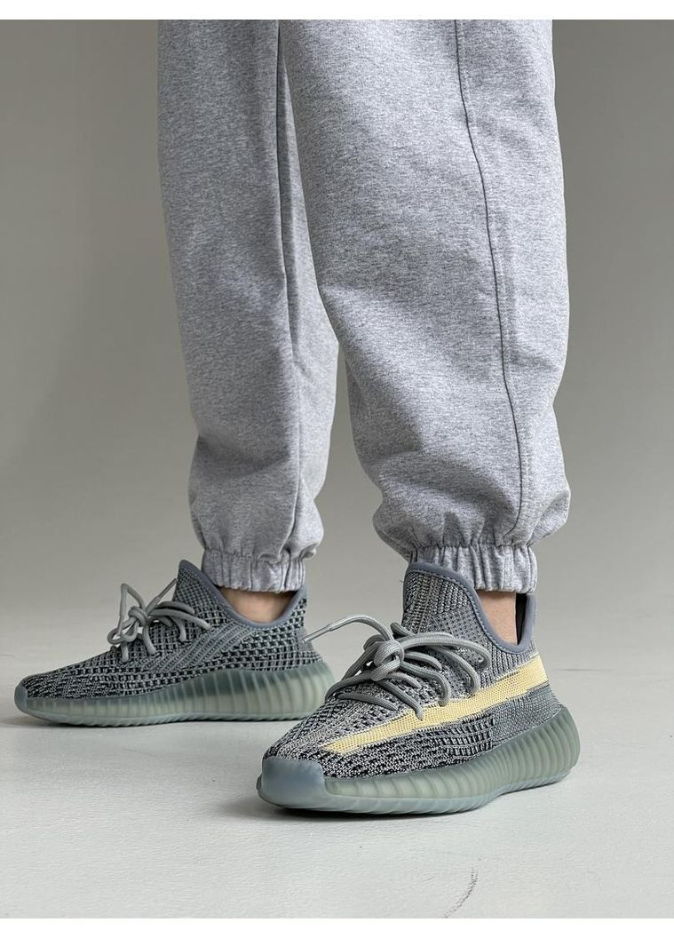 КРОСІВКИ ЖІНОЧІ ADIDAS YEEZY BOOST 350 V2 ASH BLUE АДІДАС ІЗІ БУСТ No Brand сірі демісезони (367169550)