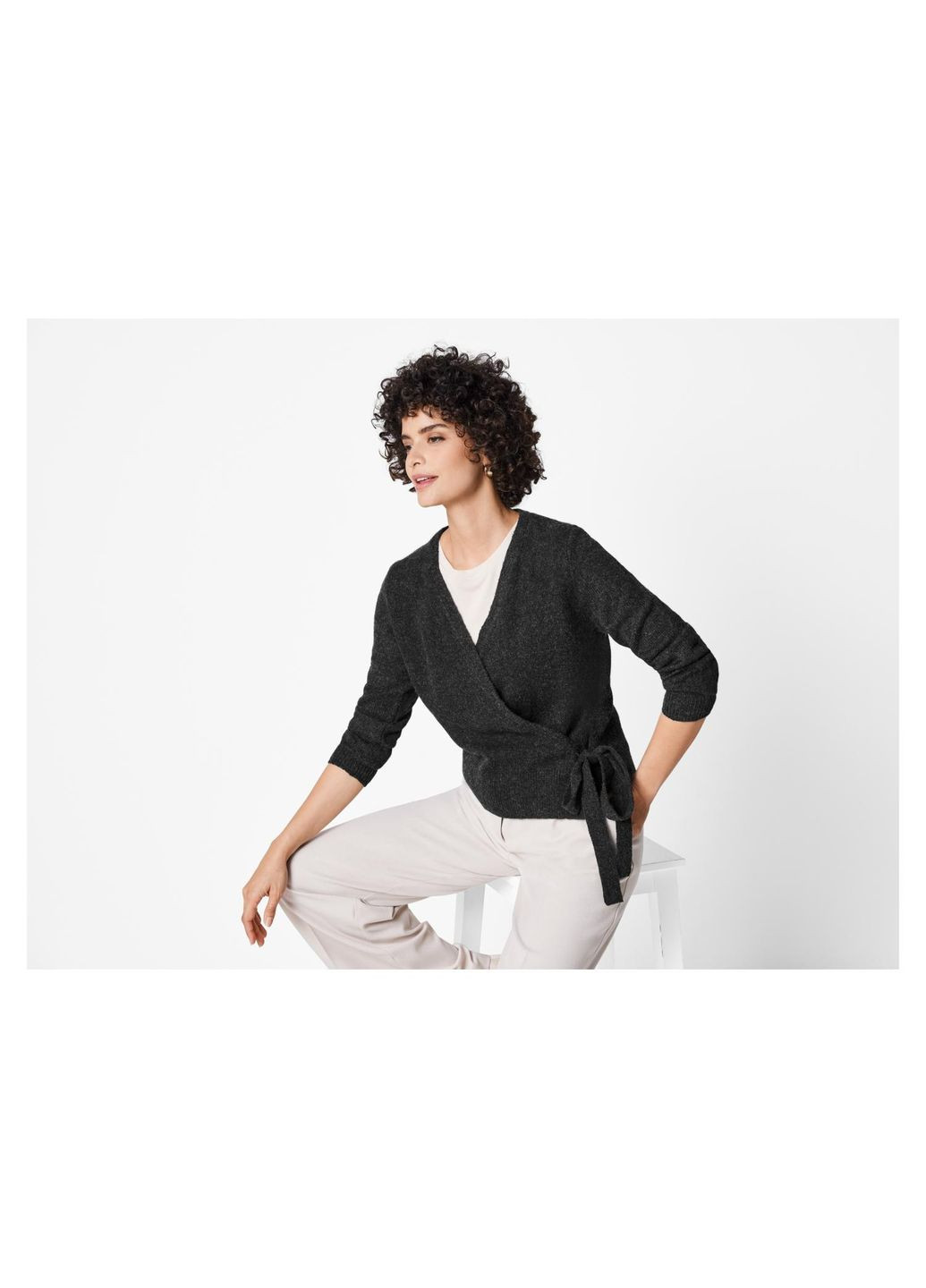 Жіноча в'язана кофта кардиган на запах Esmara (369154080)
