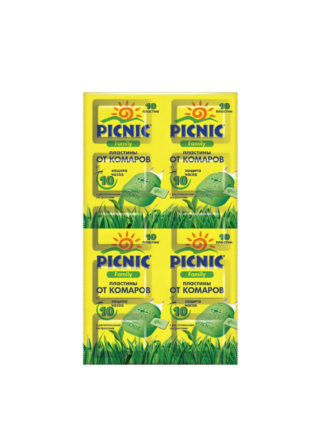 "Piknik Family" - пластины от комаров 10шт Picnic (336382383)