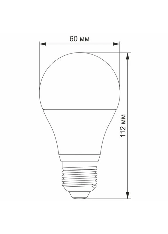 LED-лампа A60e 8W E27 3000K 220 VL-A60e-08273 Videx (394053107)
