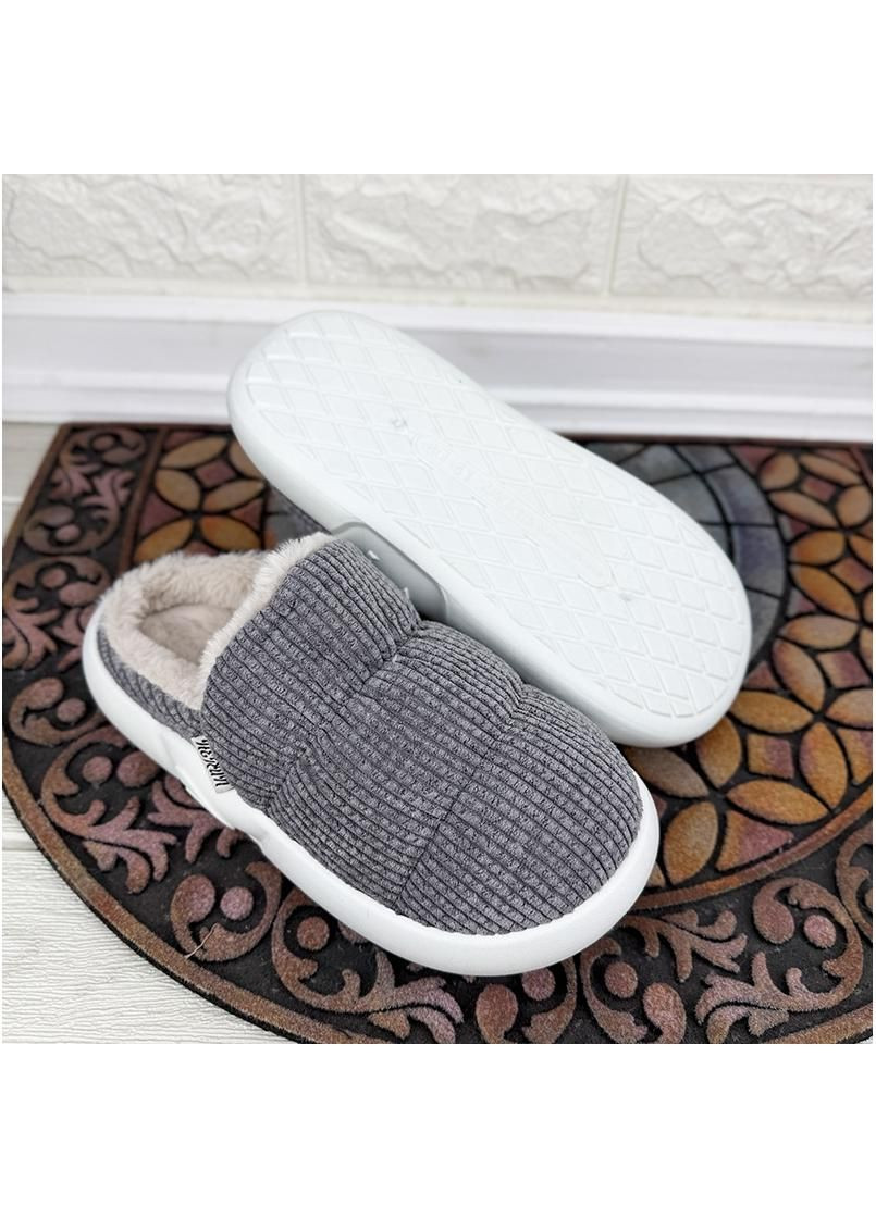 Серые домашнi чоловiчi тапочки закритi vs-002917-3 сiрi Jomix