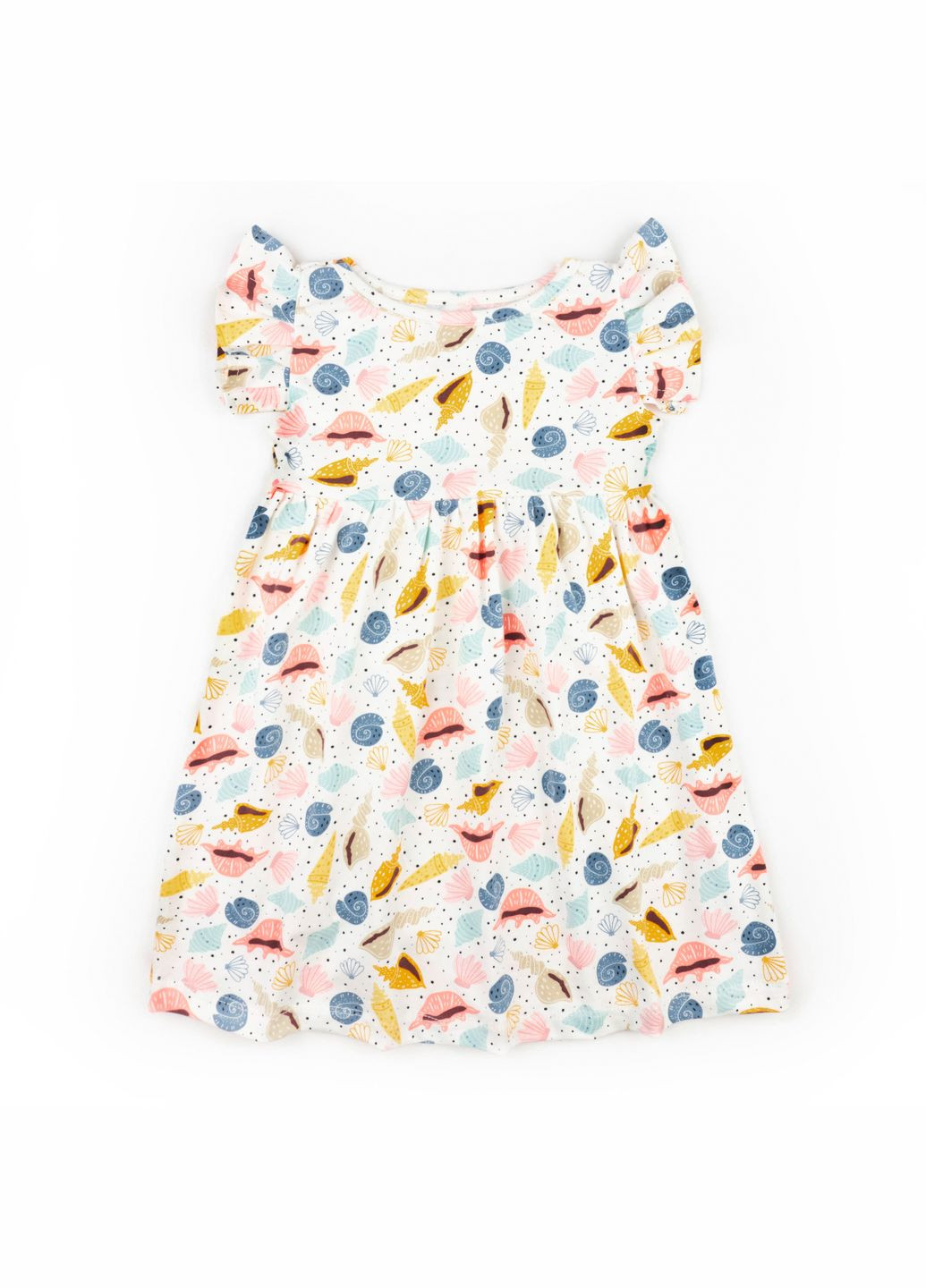 сукня для дівчинки на літо з яскравим принтом мушлі dexter's (306904007)