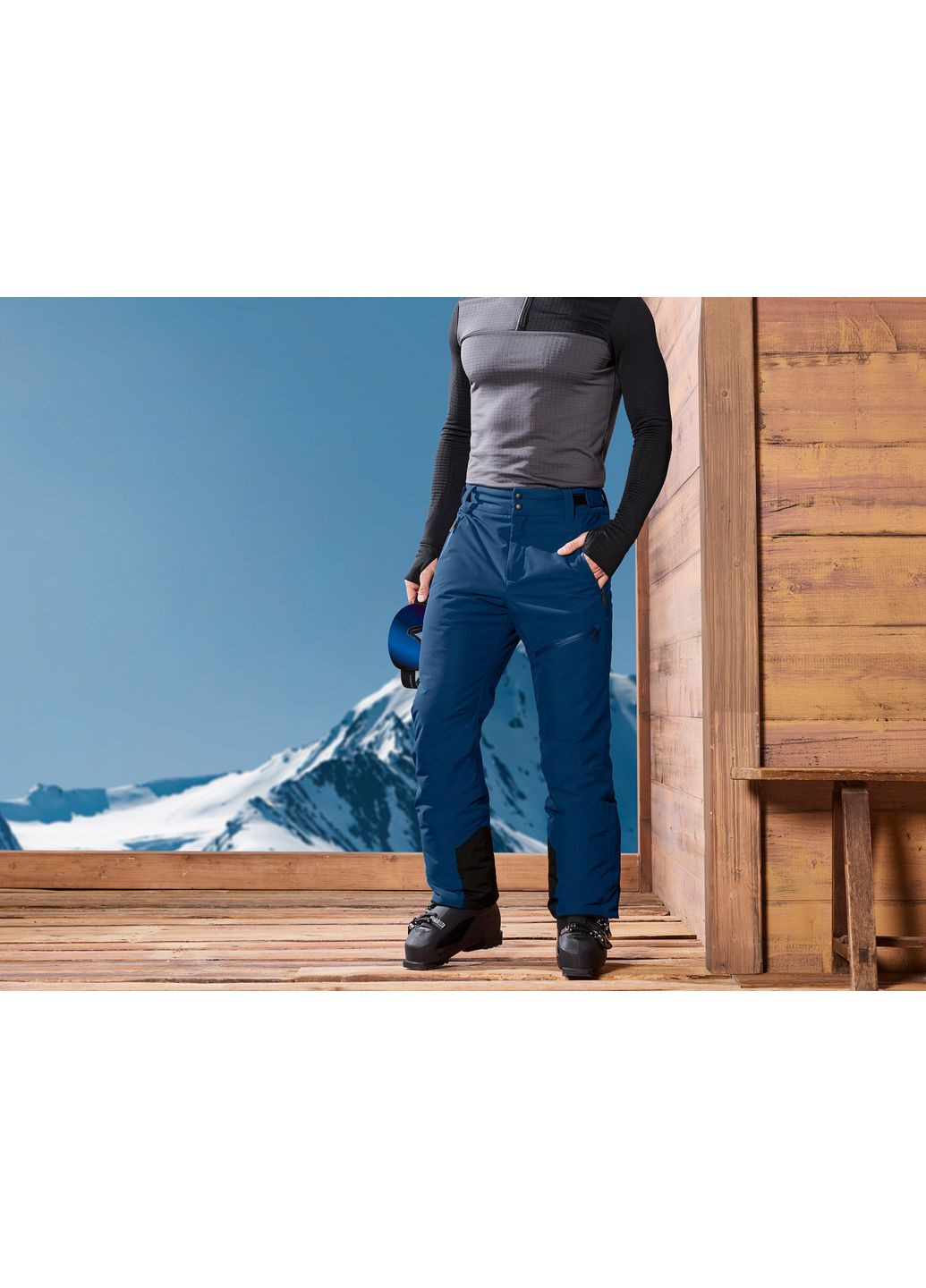 Гірськолижні штани мембранні (10000мм) для чоловіка RECCO® 426398 52(L) синій Crivit (372223343)
