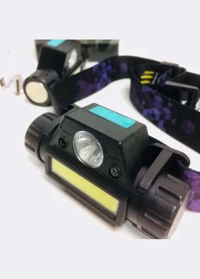 Фонарь налобный светодиодный аккумуляторный High Power Head Lamp 1898 с магнитом и сенсором (1756375762) No Brand (335419357)