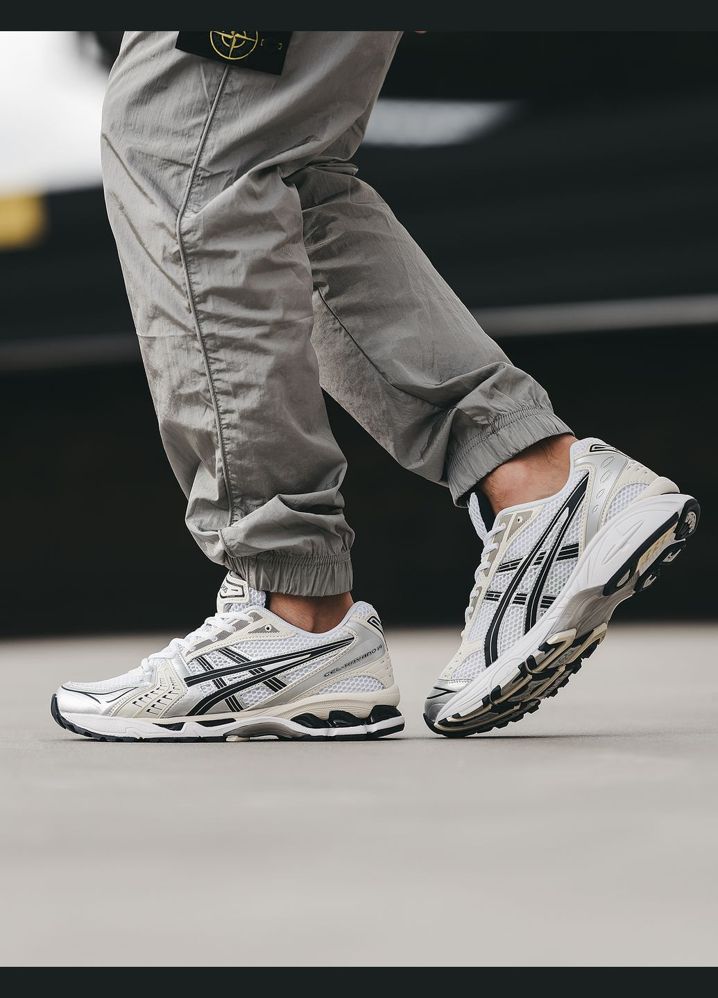 Кросівки жіночі і чоловічі Asics Gel-Kayano 14 white grey black | Асікс Гель-Каяно 14 білі сірі чорні No Brand білі всесезони (315155249)