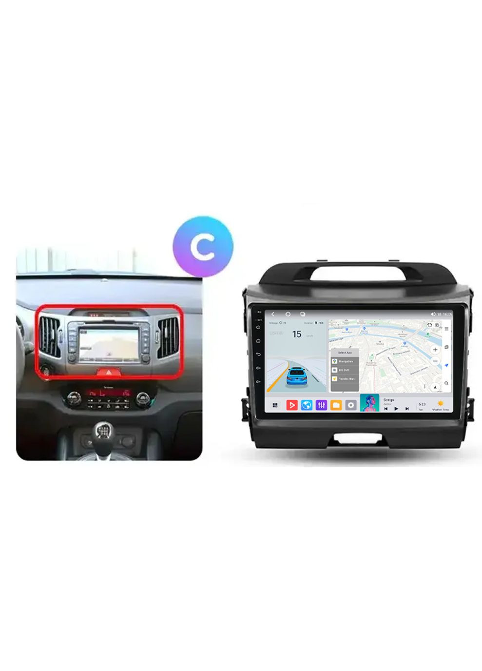 Штатная магнитола MN Kia Sportage 3 (2010-2016) IPS Mekede (361230770)