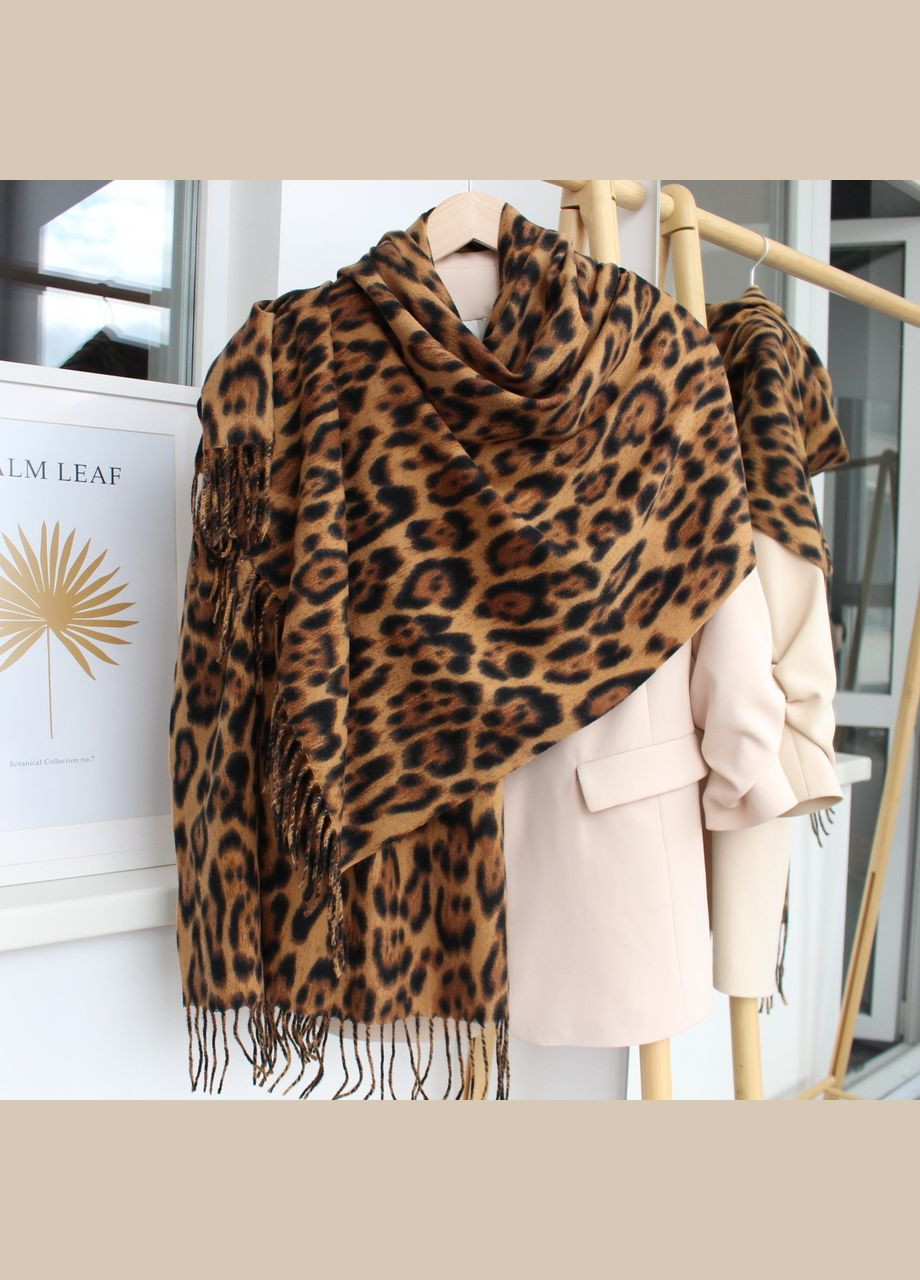 Кашеміровий шарф "Леопард" 137009 Cashmere (323223074)