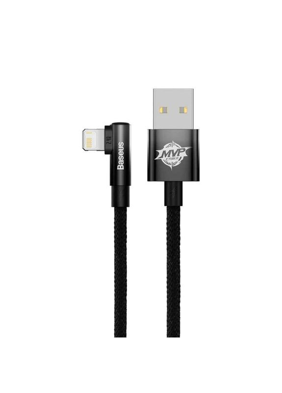 Кабель MVP 2 Elbowshaped Fast Charging Data Cable USB to iP 2.4A 1m Black (CAVP000001) Baseus (294978893)