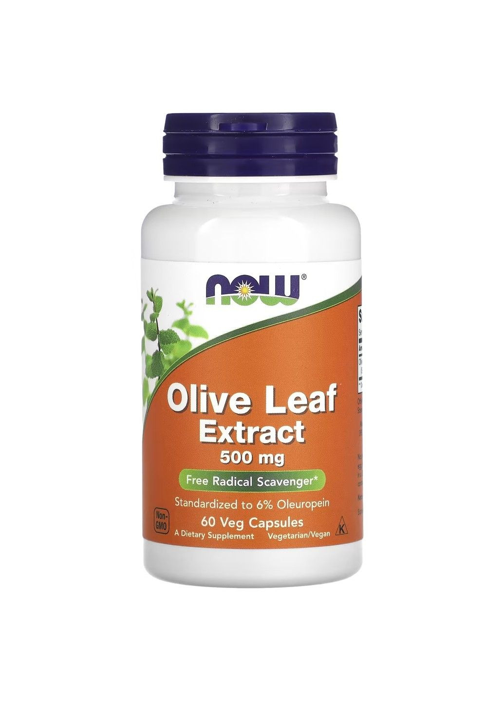 Екстракт Листя Оливкового Дерева Olive Leaf Extract 500мг - 60 вег.капсул Now Foods (284119882)
