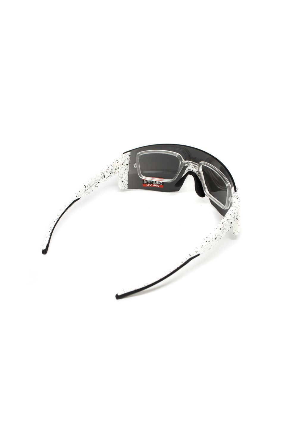 Очки защитные Astro White (G-Tech™ silver), зеркальные серые в белой оправе (с возможностью установки диоптрийной вставки) Global Vision (319704953)