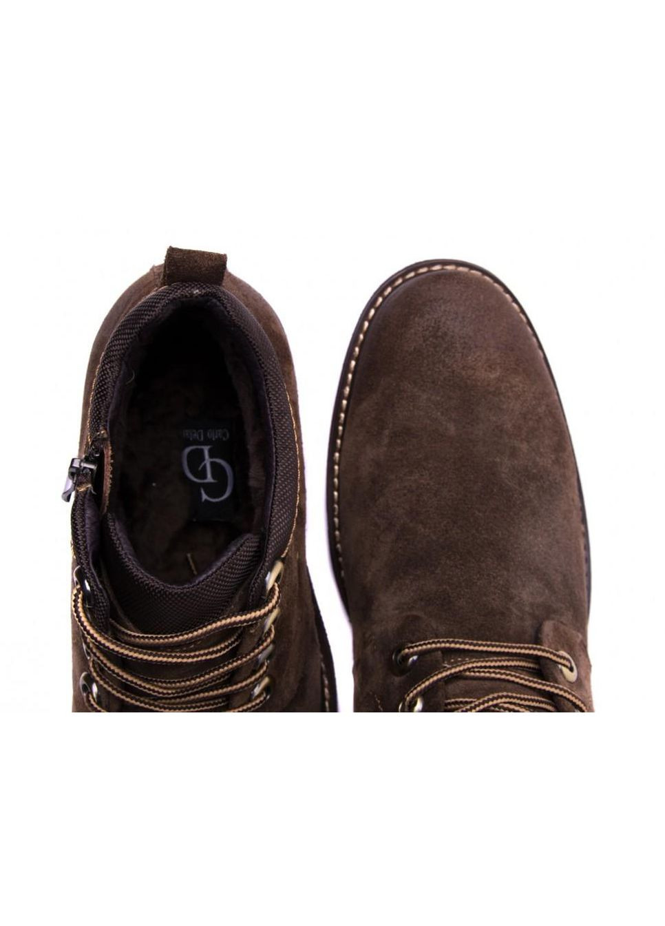 Коричневые зимние ботинки 7144455 цвет коричневый Carlo Delari