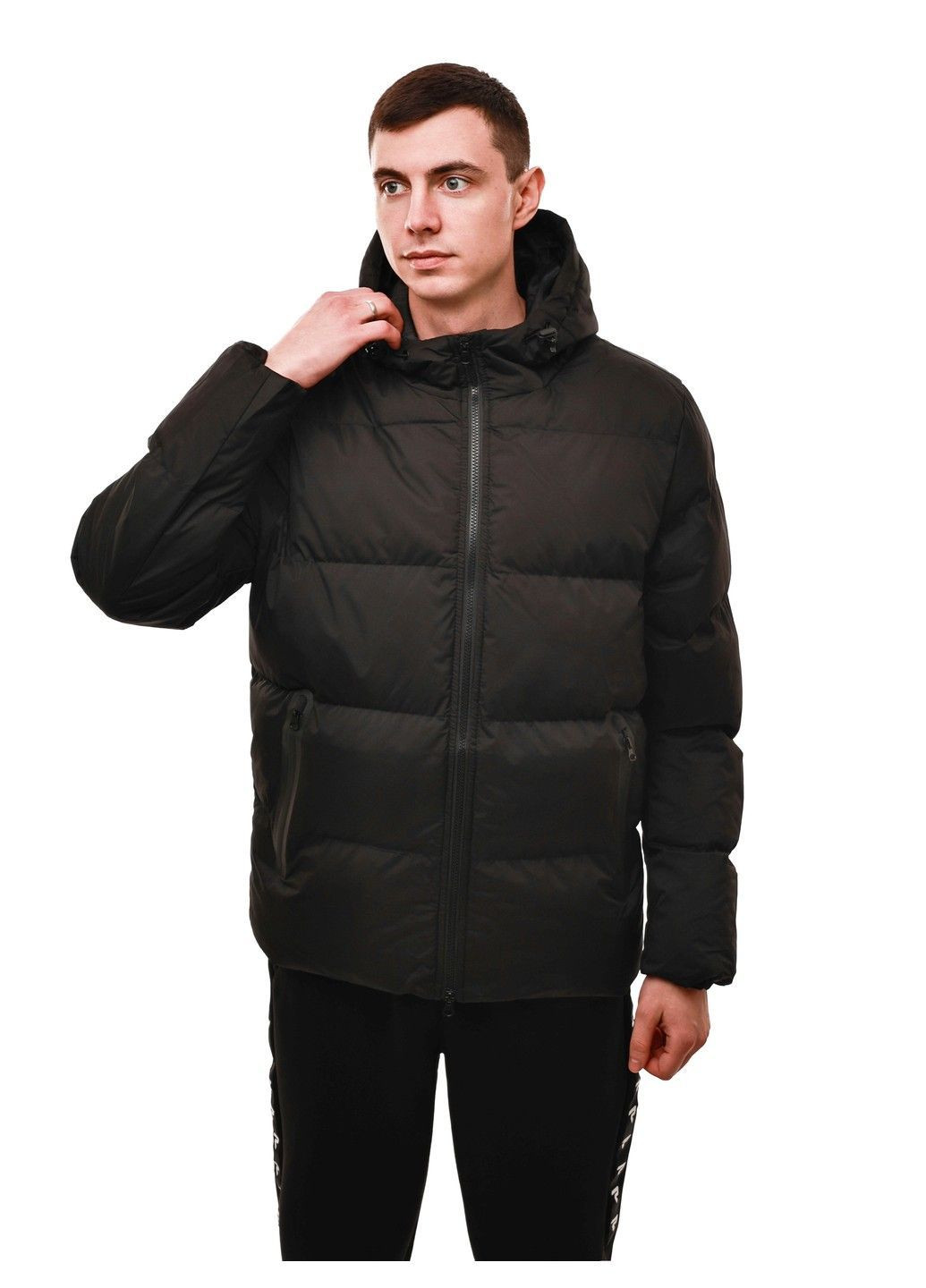 Чорна зимня куртка зимова чоловіча Lumo