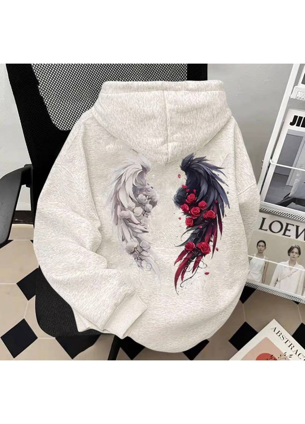 Худи женский оверсайз с крыльями Style Point (374864837)