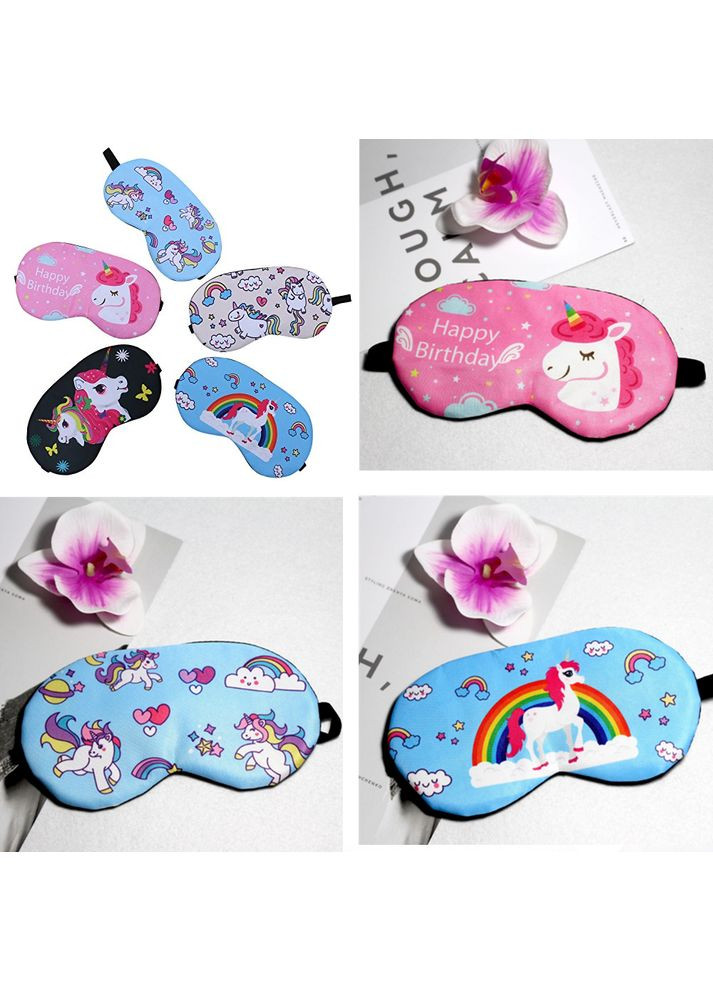 Зручна м'яка маска для сну—пов'язка на очі мила Єдиноріг для дівчаток та дівчат ( ) China (366874713)