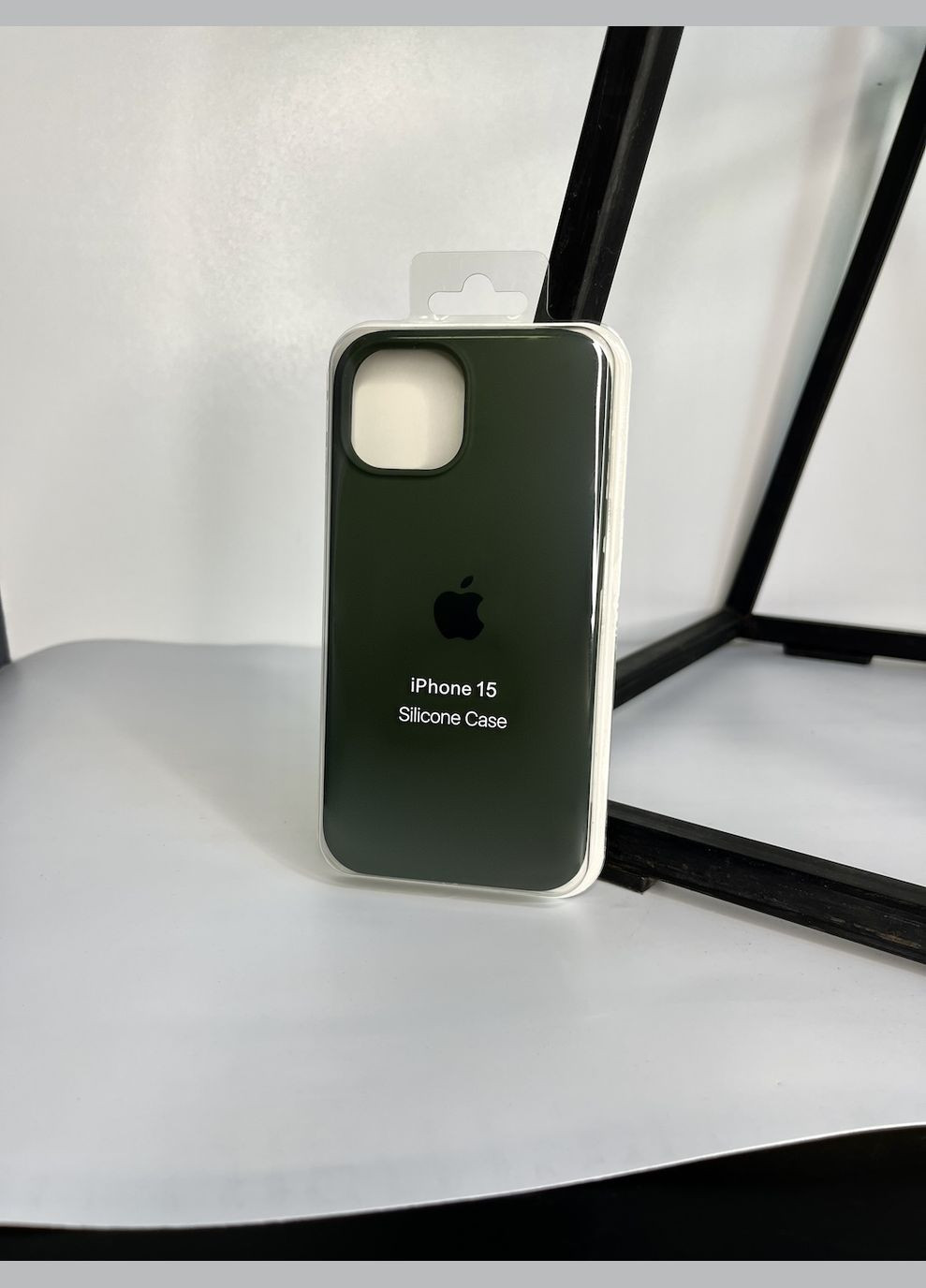Чохол на iPhone 15 відкрита камера, закритий низ silicone case на apple айфон Brand iphone15 (294092097)