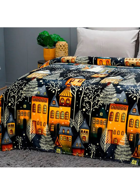 Плед флис Зимний городок 150x200 см Love You (369621730)