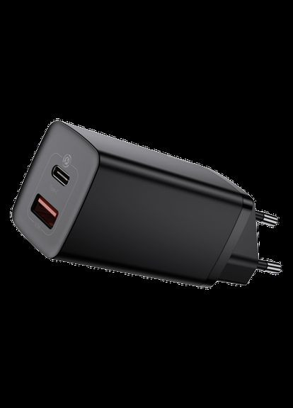 Сетевое зарядное устройство GaN2 Lite 2 порта, USB + TypeC 65W Черный (CCGAN2L-B01) Baseus (280916222)