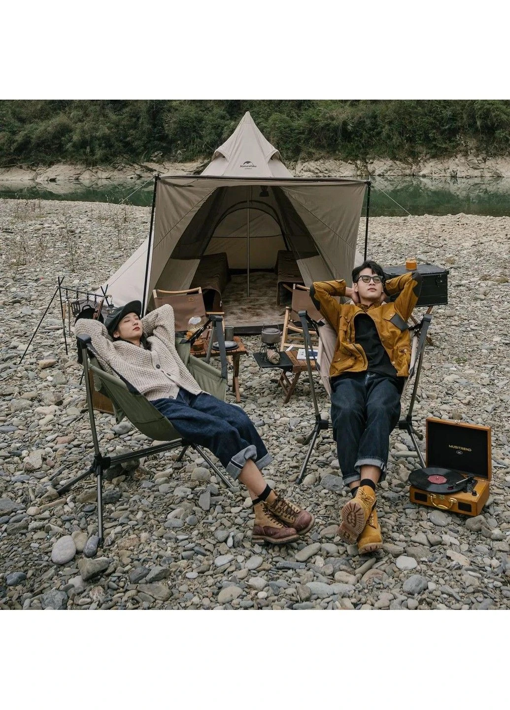 Складне крісло-гойдалка Naturehike NH21JJ004 (Зелений) No Brand (332635700)