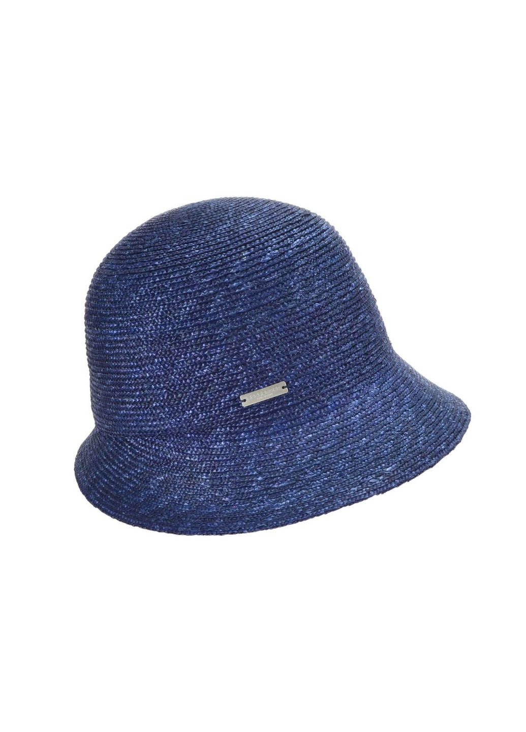 Шляпка клош синяя из натуральной соломы (SC51332) Seeberger (295671625)