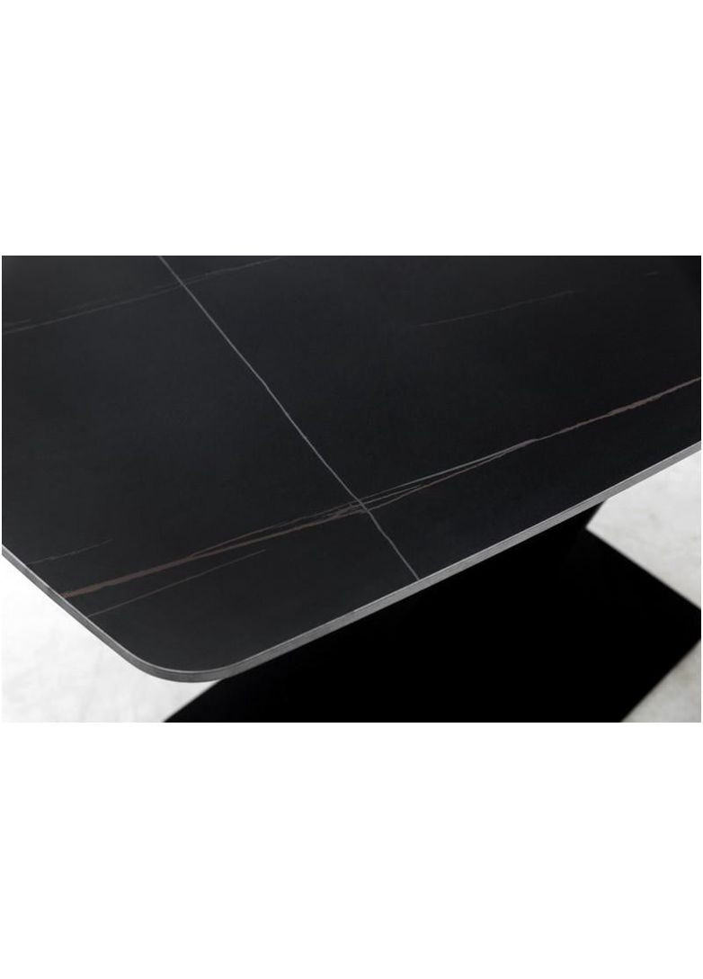 Обідній стіл Bingo 1400x800x760 мм Чорний мармур Мікс Меблі 855360-02 855360 Мікс меблі (355468159)