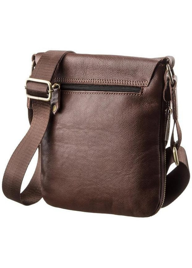 Сумка планшет через плечо для документов и для телефона мужская из натуральной кожи маленькая Коричневый 37192 Shvigel (354330623)