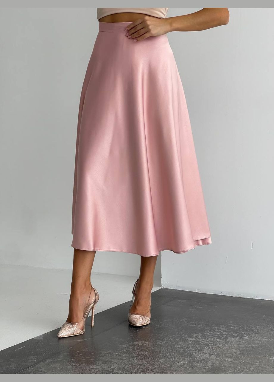 Сатинова спідниця міді на запах Україна (327880158)