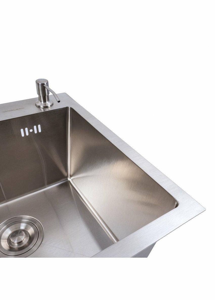 Кухонна мийка 45*45 Handmade нержавійка(сифон крулий 3,0/0,8) Valeso (342069167)