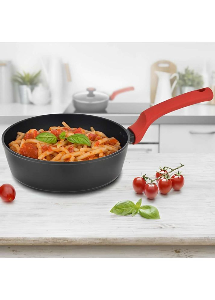 Сковорода з кришкою Redmoon 28 см Black (HR-MRK-AC28) HEINNER (323096047)