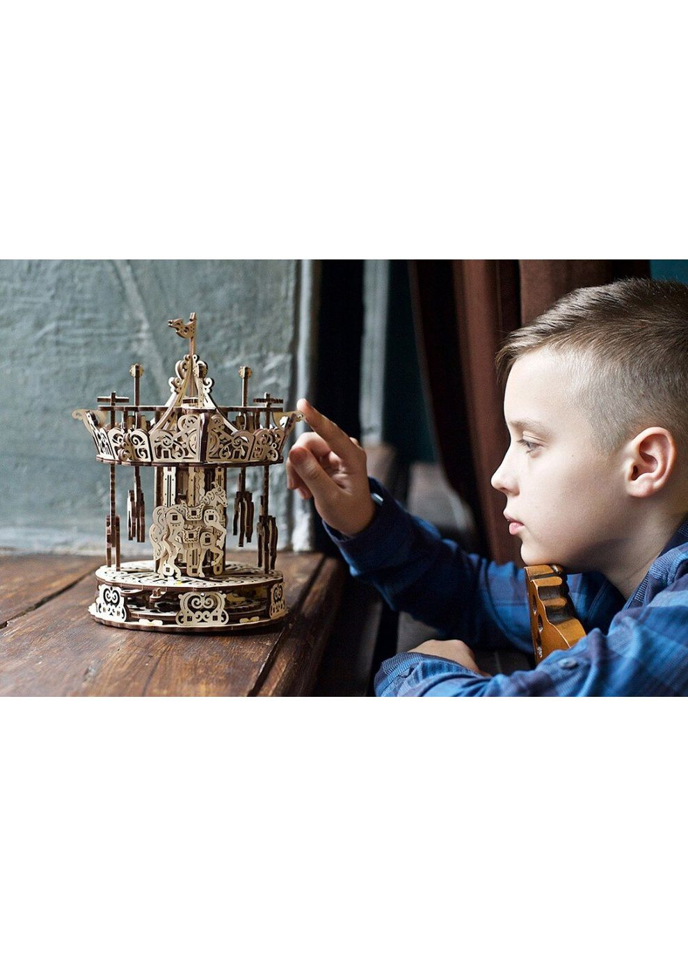 Механический 3D пазл Карусель (70129) UGEARS (364115639)