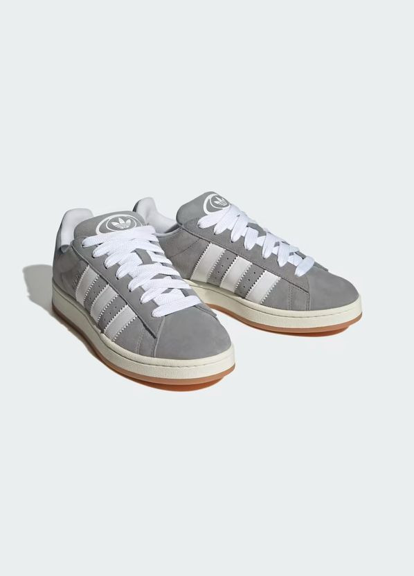 Серые кроссовки campus 00s grey white gum - hq8707 44 - 28 см No Brand