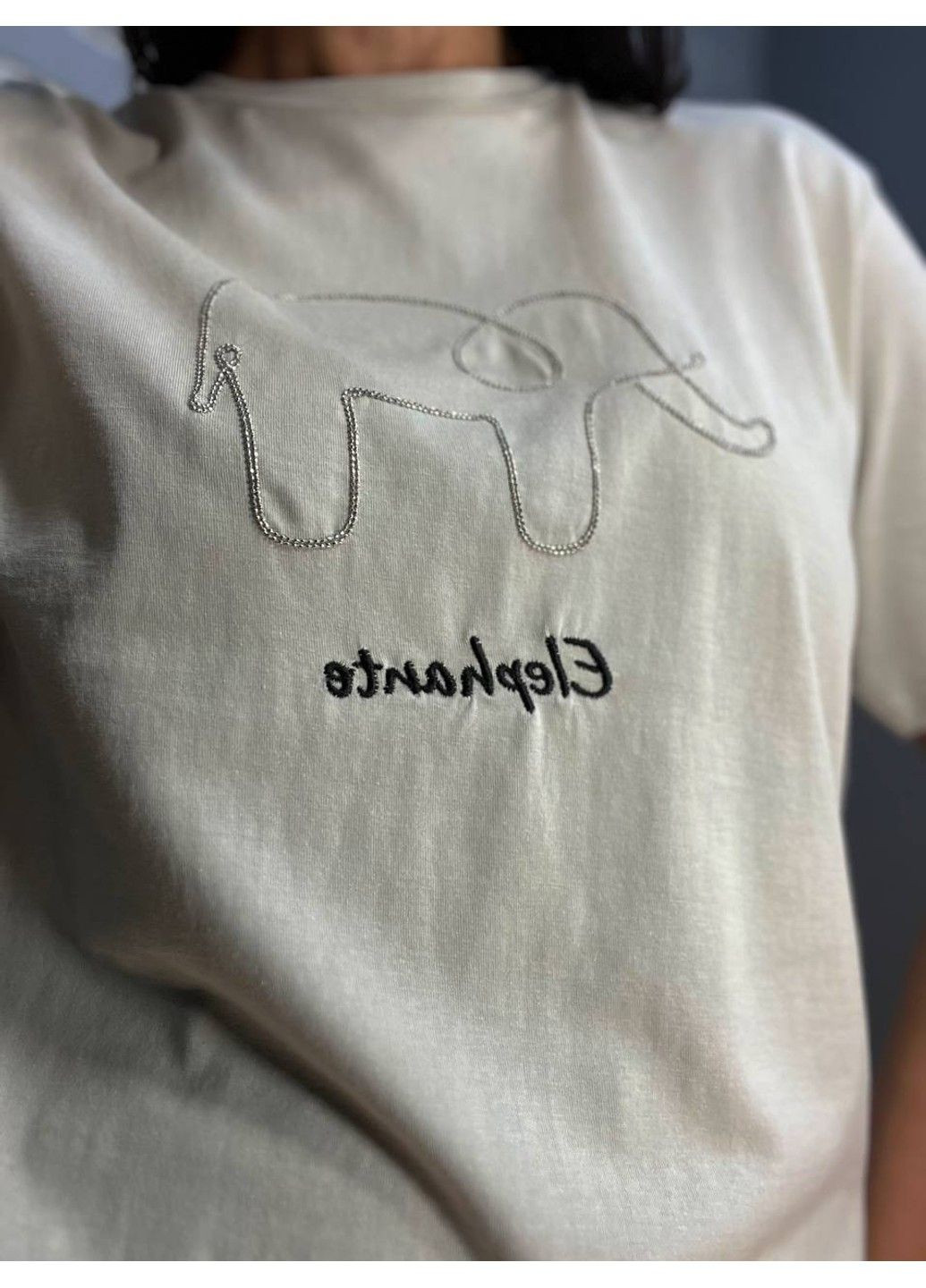 Футболка женская Pepper Mint BX24-001 цепочка слон Pepper&Mint - (304062713)