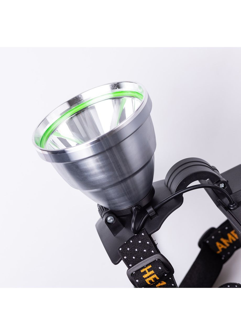 Налобный фонарь аккумуляторный с быстрой зарядкой 16х10х13 см LED зарядка от солнечной панели LUGI (360455576)