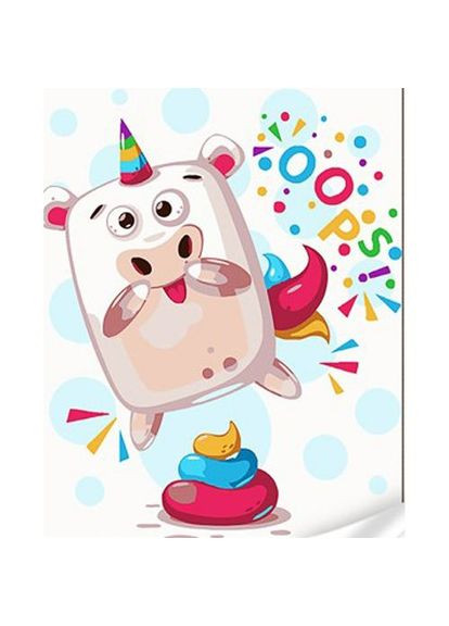 Картина по номерам "Праздничная коровка" 30х40 см Strateg (361421516)