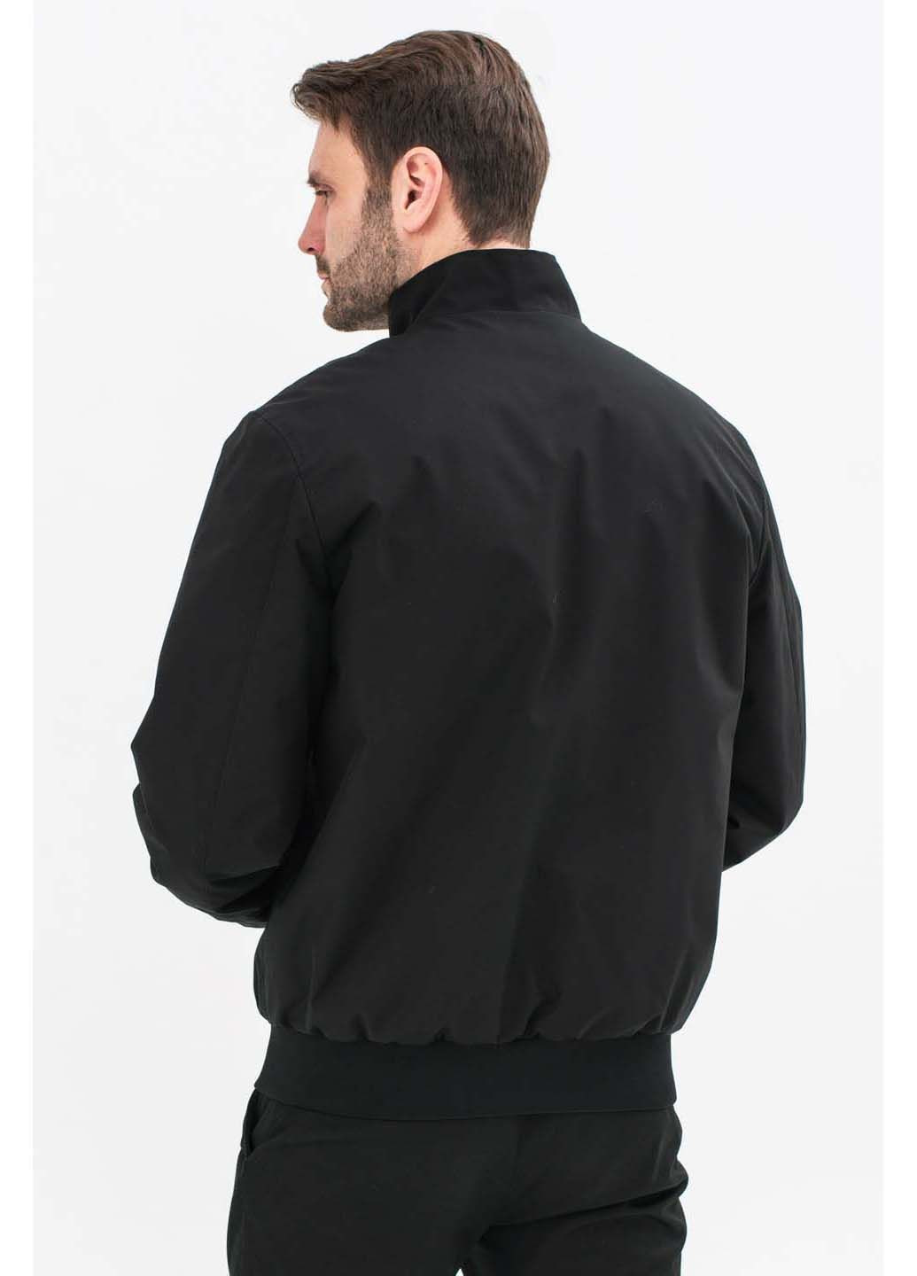 Чорна демісезонна чоловіча куртка Sun's House