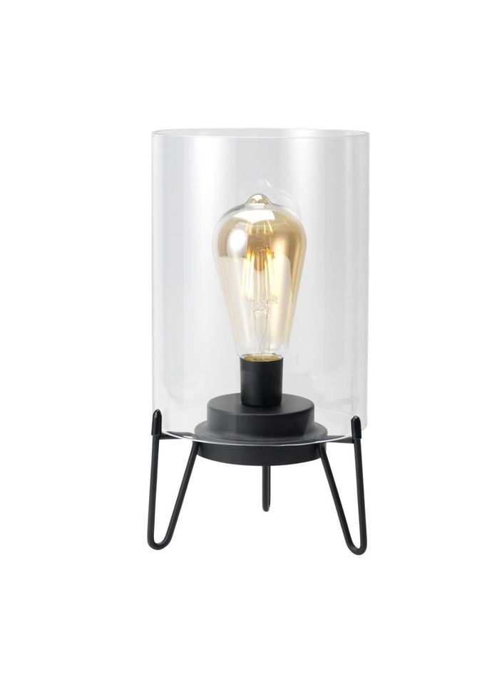 Лампа-ночник дизайнерская стальной 15х28см черный No Brand (279835819)