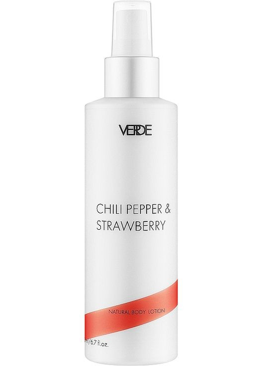 Парфумований лосьон спрей для тіла Chili Pepper & Strawberry Natural Body Lotion 200ml (1308104-31103562) Verde (368629517)