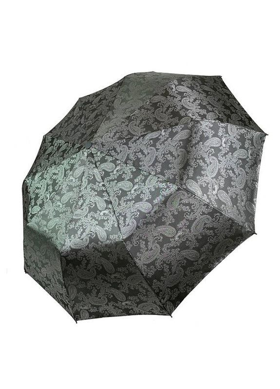 Серый зонт полуавтомат женский m524 жаккардовый на 10 спиц серый Bellissimo средний (297201899)