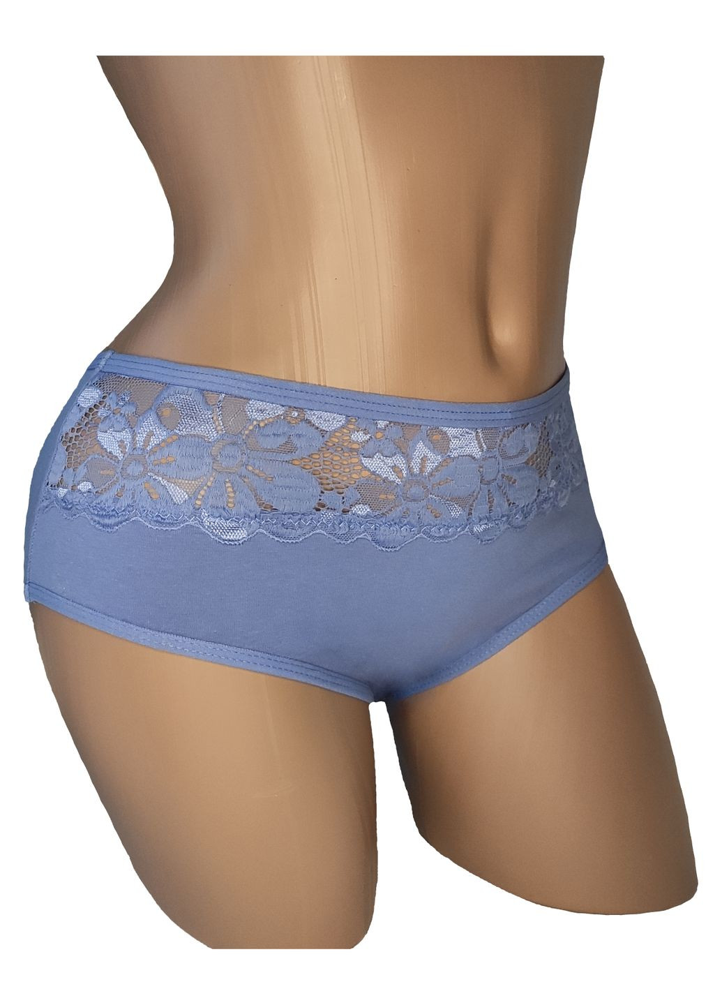 Труси бавовняні найвищої якості прикрашені мереживом Ouno (362135922)