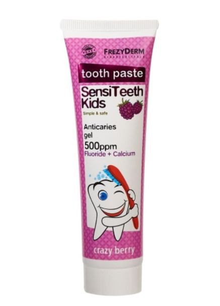Зубна паста Kids з ксилітом і кальцієм (від 3 до 6 років) фтор 500 ppm FrezyDerm (299721641)