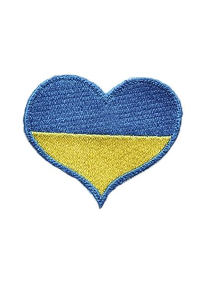 Шеврон (Нашивка) Серце прапор України на липучці НШВ-049 Жовто-блакитний, (59508323) FDSO (322734444)