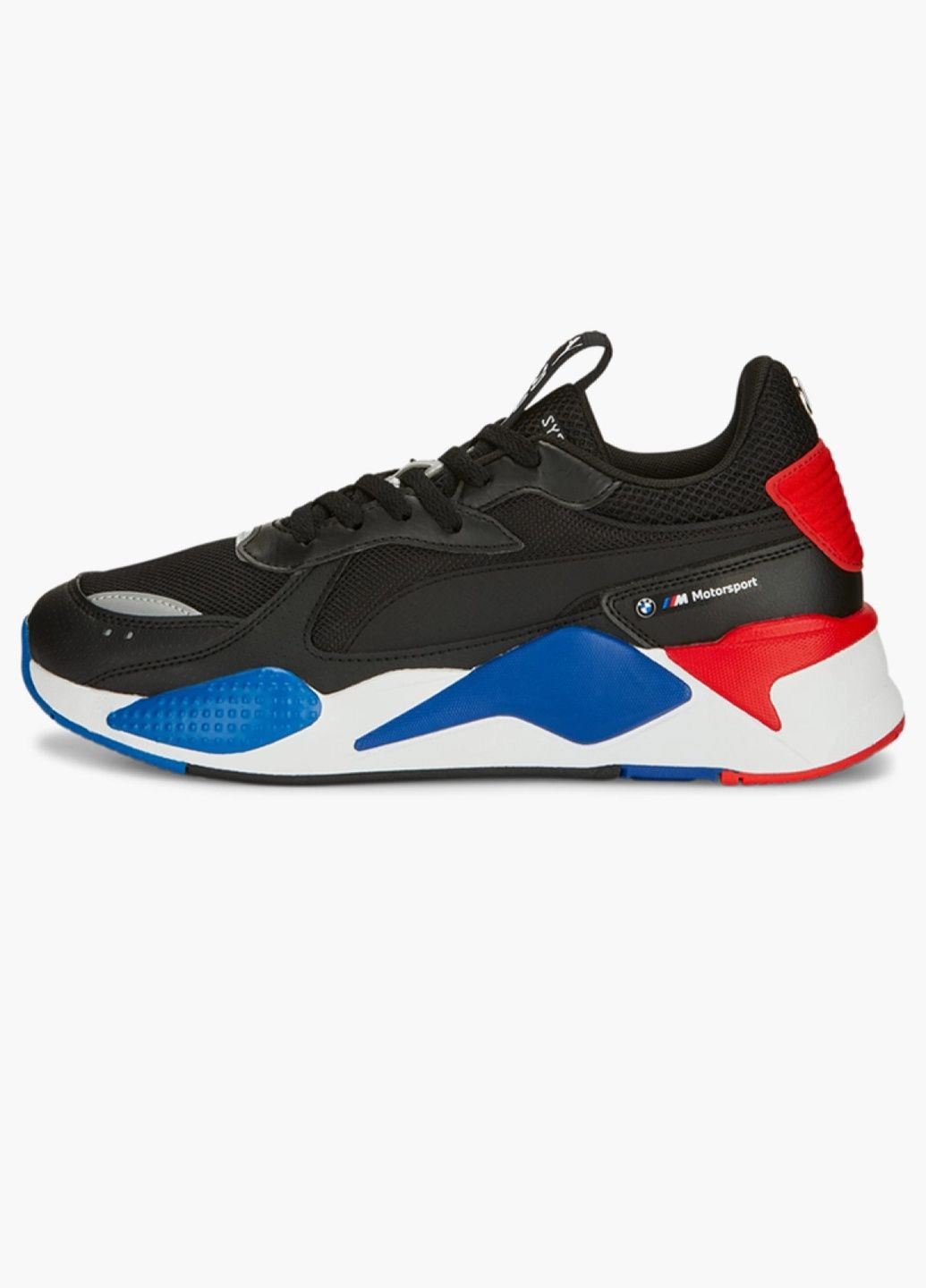 Черные демисезонные мужские кроссовки bmw m rs-x black 307538-01 Puma