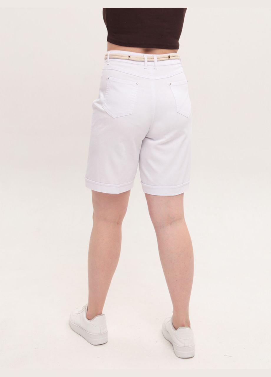 Шорти жіночі білі прямі зі стрейчем Estensivo Прямі (329854074)
